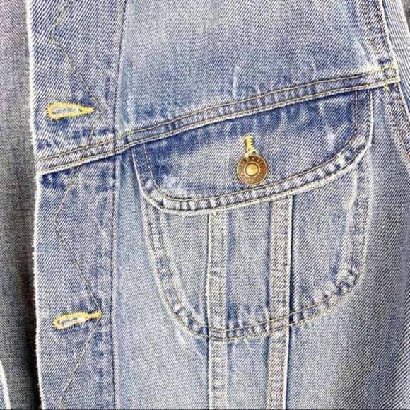 Re/Done | Distressed 70s Rodeo Denim Jacket NWT - Picture 6 of 13